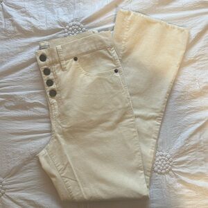 Cremieux Corduroy Straight Cut Frayed bottoms